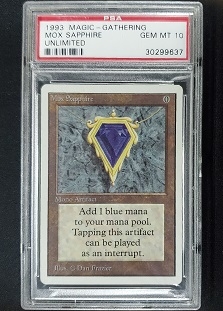 Mox Sapphire (PSA Graded 10 #30299637) | Unlimited English Regular ...