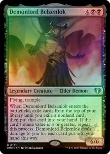 Demonlord Belzenlok | Commander Masters English Foil Singles | Magic ...