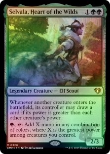 Selvala, Heart of the Wilds | Commander Masters English Foil Singles ...