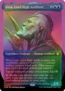 Urza, Lord High Artificer (Borderless) | Commander Masters English Foil ...