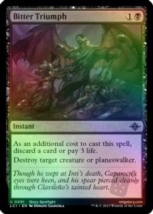 Bitter Triumph | The Lost Caverns of Ixalan English Foil Singles ...