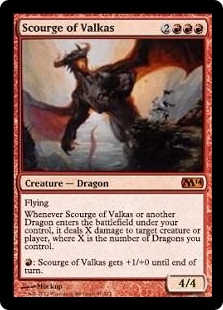 Scourge of Valkas (SP) | 2014 Core set English Regular Singles | Magic ...