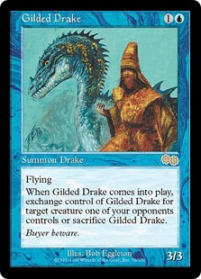 金粉のドレイク (Gilded Drake) | Urza's Saga Japanese Regular